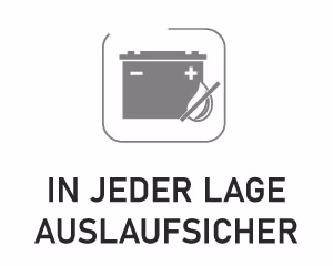in jeder Lage auslaufsicher