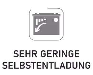 sehr geringe Selbstentladung