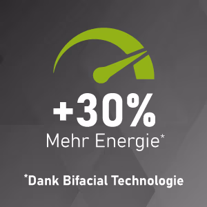 mehr Energie dank Bifacial Technologie