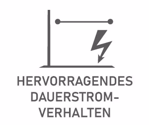 Hervorragendes Dauerstromverhalten