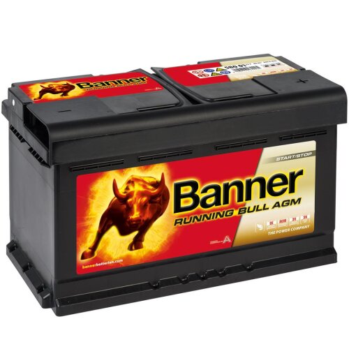 Banner Running Bull AGM 580 01 Autobatterie 80Ah 12V