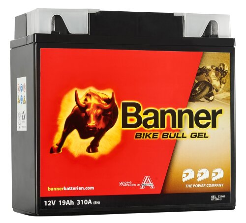 Banner Bike Bull GEL 521 01 Motorradbatterie 19Ah 12V GT20H-3