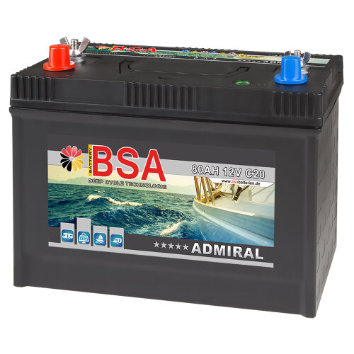 BSA Admiral Bootsbatterie 80Ah 12V