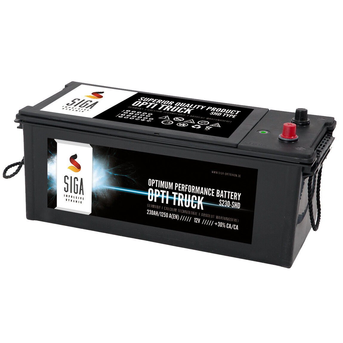LANGZEIT LKW Batterie 12V 230Ah 1500A/EN Starterbatterie Schlepper