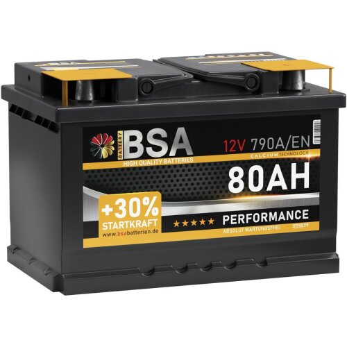 BSA Bootsbatterie 12V 80Ah Batterie Boot Schiff Rangierhilfe