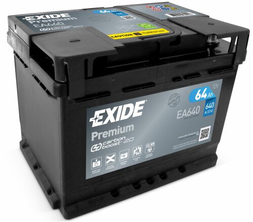 Exide Premium Carbon Boost EA640 Autobatterie 64Ah 12V