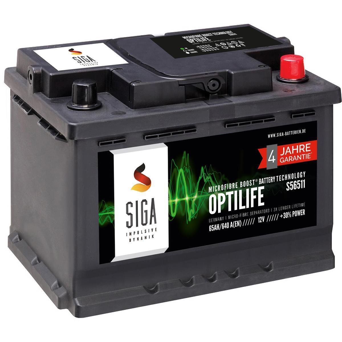 SIGA OPTILIFE Autobatterie 65Ah 12V, 84,90 €