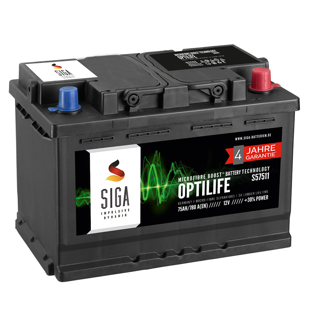 SIGA OPTILIFE Autobatterie 75Ah 12V, 97,90 €