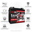 Langzeit Gel Motorradbatterie YTX5L-BS 5Ah 12V