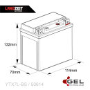 LANGZEIT Gel Motorrad Batterie YTX7L-BS - 7AH 12V