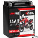 LANGZEIT Gel Motorrad Batterie YB14L-A2 14AH 12V