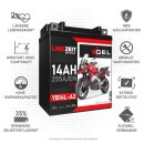 Langzeit Gel Motorradbatterie YB14L-A2 14Ah 12V