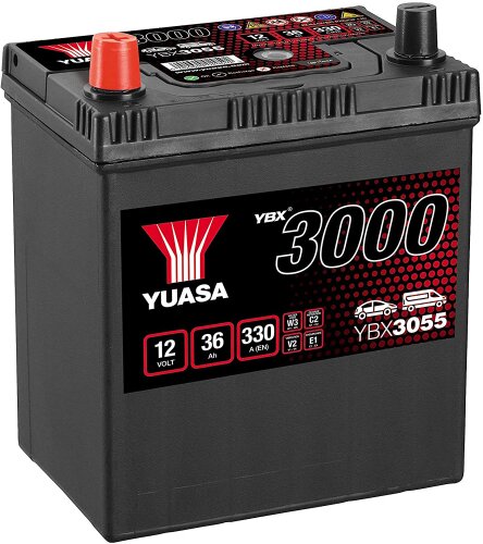 Yuasa Asia Starter Autobatterie 36Ah 12V Links