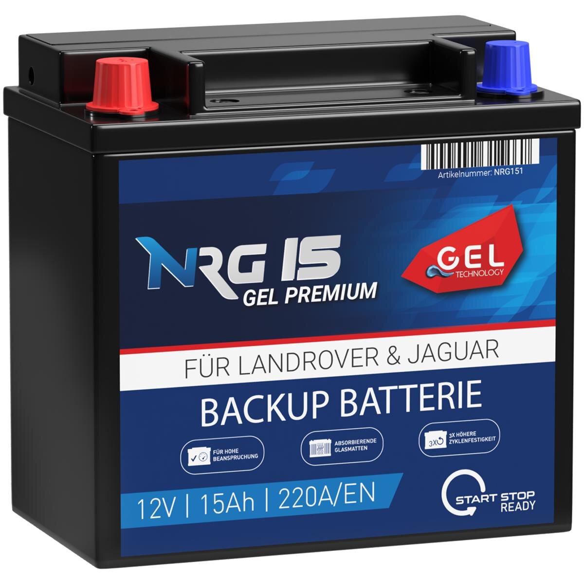 NRG Backup Batterie CX23-10C655-AC 15Ah 12V Land Rover...