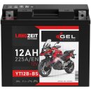 Langzeit Gel Motorrad Batterie YT12B-BS - 12Ah 12V