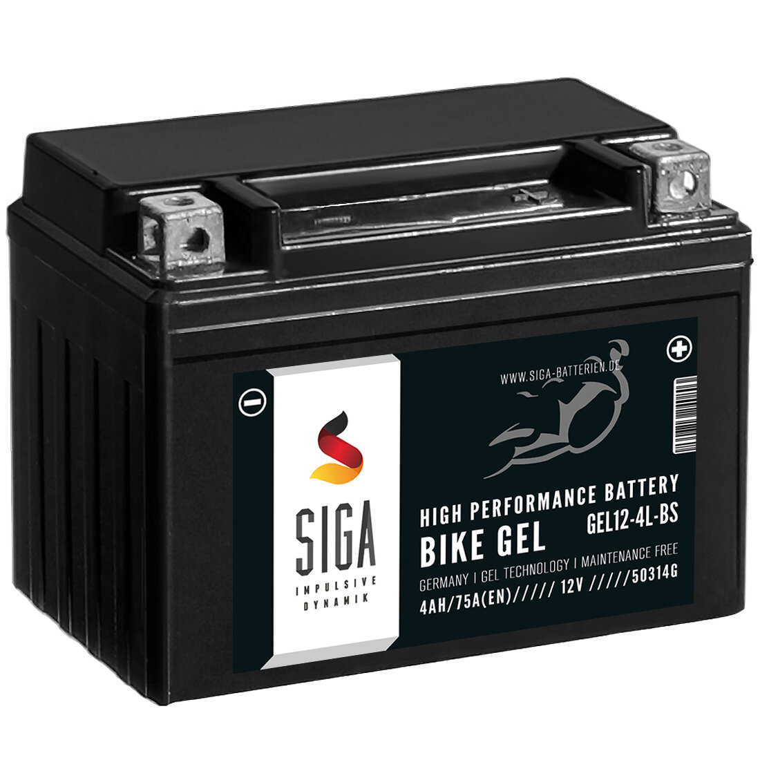 SIGA Bike Gel Motorrad Batterie YTX5L-BS 5Ah 12V, 21,90 €