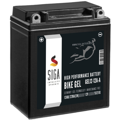 SIGA Motorrad Batterie 12AH  12V  180AEN  YB12A-A