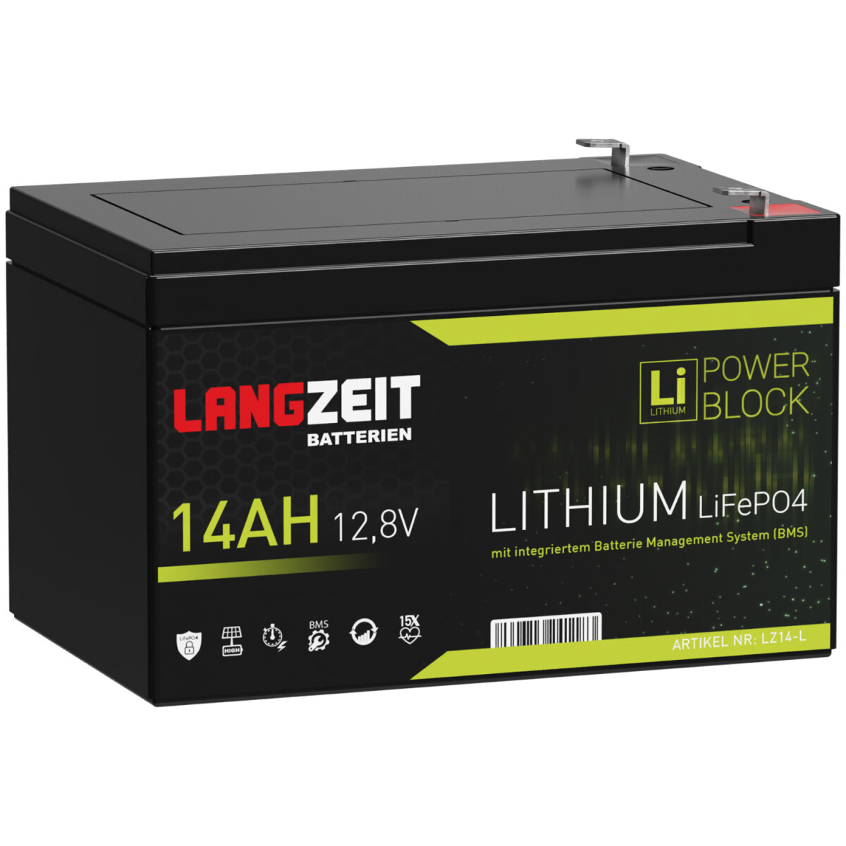 Batterie lithium 12V 14Ah