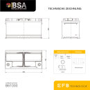 BSA EFB Autobatterie 100Ah 12V