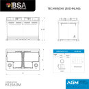 BSA AGM Solarbatterie 120Ah 12V