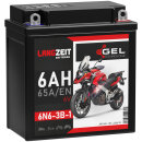 LANGZEIT Gel Motorrad Batterie 12V / 6AH / 65A/EN