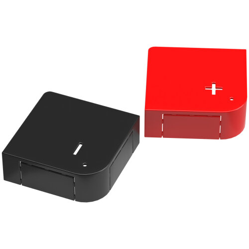 Batterie Polabdeckung + Rot /- Schwarz