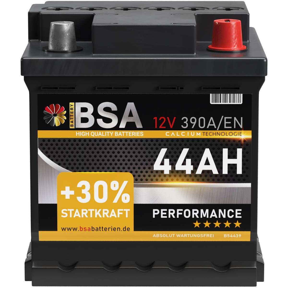 BSA Autobatterie 77Ah 12V Batterie 750A/EN +30% Startleistung ersetzt 68AH  70AH 72AH 74AH 75AH 80AH : : Auto & Motorrad
