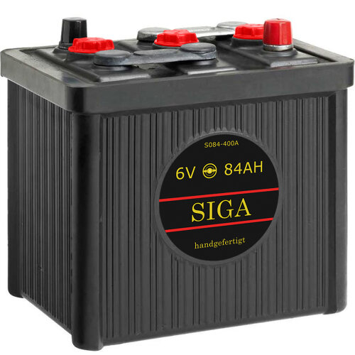 SIGA Oldtimer Autobatterie 84Ah 6V