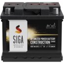 SIGA Construction R&uuml;ttelplatte Batterie 40Ah 12V