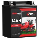 LANGZEIT Gel Traktor Batterie 16Ah 12V