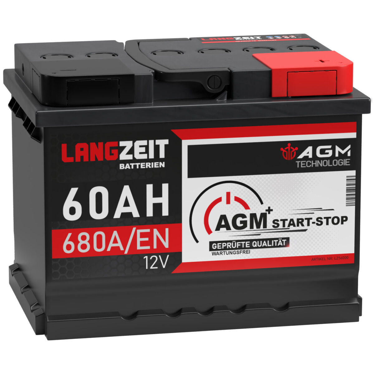 Langzeit AGM+ Batterie 60Ah 12V, 103,90 €