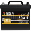 BSA Asia Autobatterie PPL 50Ah 12V