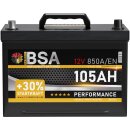 BSA Asia Autobatterie PPL 105Ah 12V