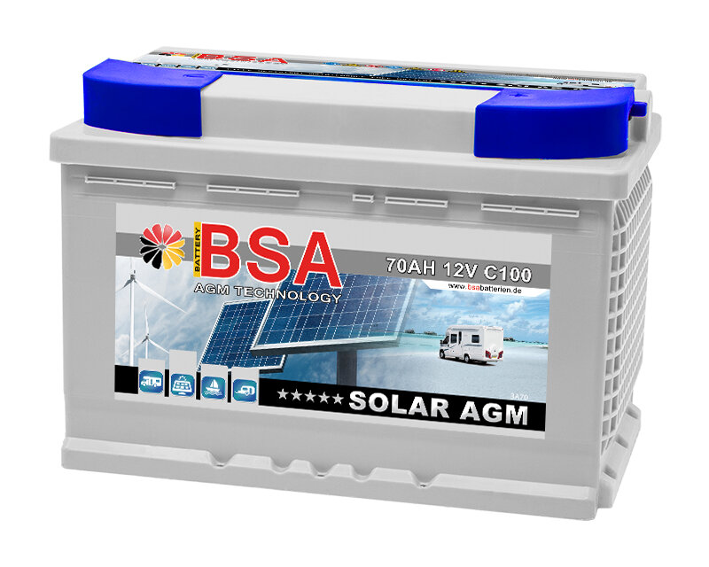 BSA Solar AGM Batterie 70Ah 12V, 131,85 €