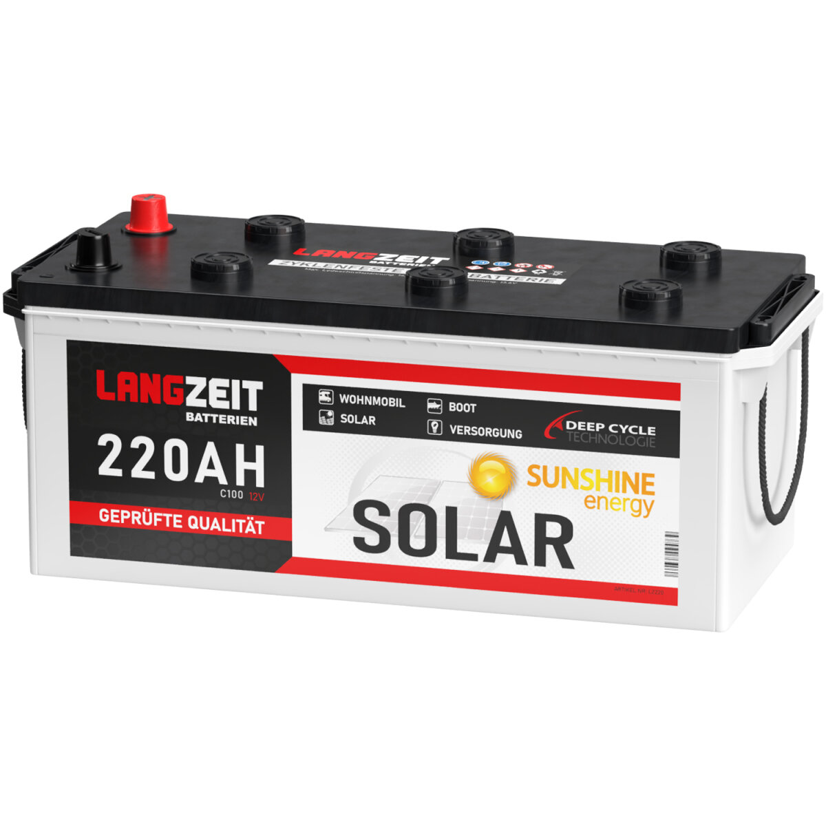 Langzeit Solarbatterie 220Ah 12V, 229,33 €