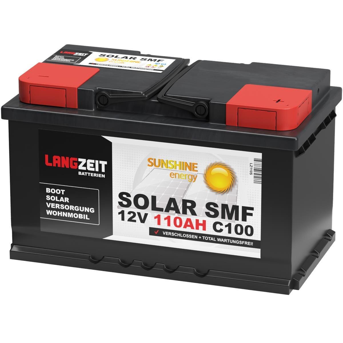 Langzeit Solarbatterie SMF 110Ah 12V, 117,56 €
