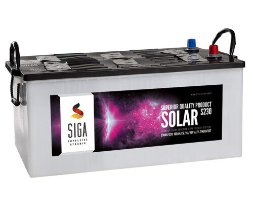 SIGA Solarbatterie trocken 230AH 12V