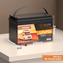 EXAKT Lithium Batterie LiFePO4 100Ah 12V Solarbatterie