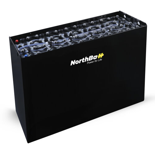 NorthBatt Gabelstaplerbatterie 24V 2PZS 250Ah DIN B inkl. Trog